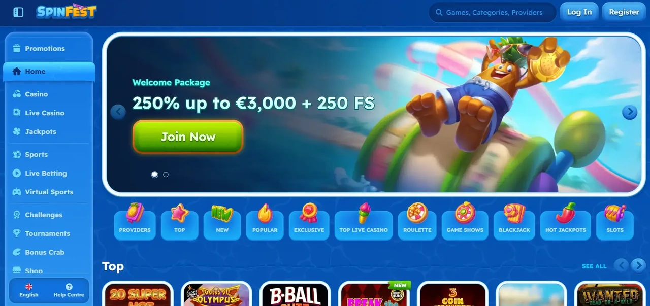 Spinfest Casino – Επίσημη Αξιολόγηση 2026 Casino